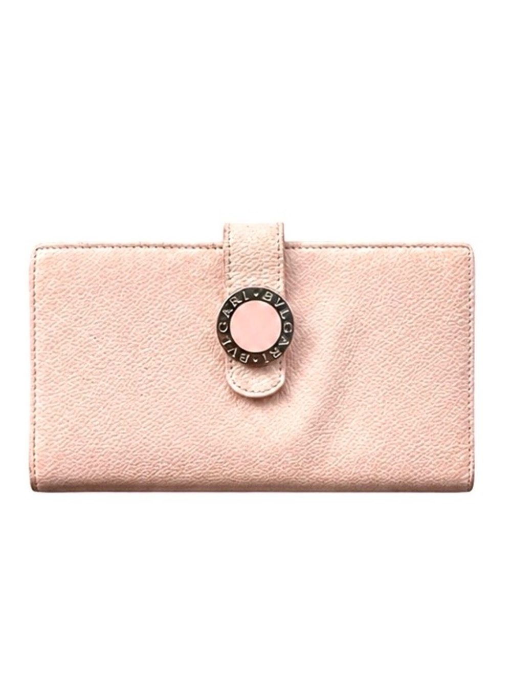BVLGARI Vintage Long Wallet in Candy Quartz Pink Leather